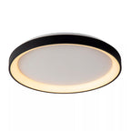 Plafón aluminio negro difusor acrílico Ø 48 cm LED 38W - OYPL0008