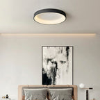 Plafón aluminio negro difusor acrílico Ø 48 cm LED 38W - OYPL0008