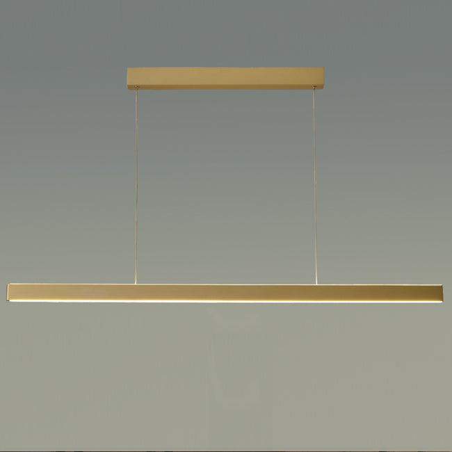 Lámpara colgante lineal aluminio oro largo 1,18 cm LED 40W - OYLC0010