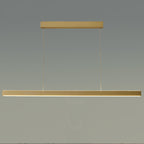 Lámpara colgante lineal aluminio oro largo 1,18 cm LED 40W - OYLC0010