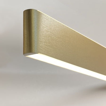 Lámpara colgante lineal aluminio oro largo 1,18 cm LED 40W - OYLC0010