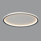Plafón aluminio negro difusor acrílico Ø 50 cm LED 45W - OYPL0015