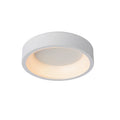 Plafón aluminio blanco difusor acrílico Ø 28 cm LED 20W - OYPL0016