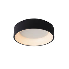 Cargar imagen en el visor de la galería, Plafón aluminio negro difusor acrílico Ø 28 cm LED 20W - OYPL0017
