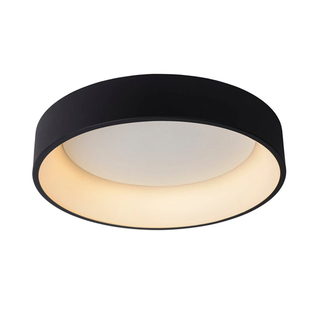 Plafón aluminio negro difusor acrílico Ø 45 cm LED 30W - OYPL0019