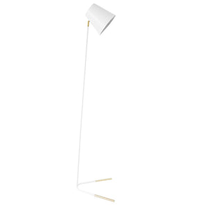 Lámpara de pie metal blanco bronce Ø 18x1,47 cm E27- PGLP0003