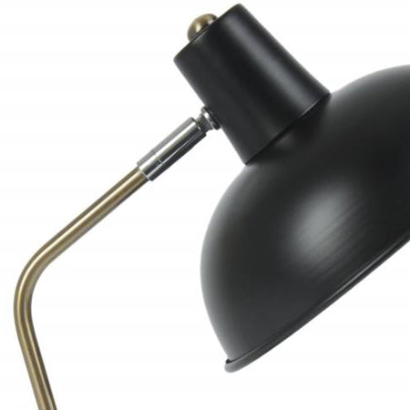 Lámpara sobremesa metal negro bronce Ø19x37,5 cm E14 - PGLS0016