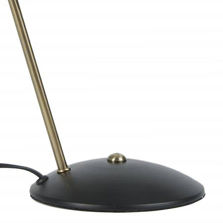 Lámpara sobremesa metal negro bronce Ø19x37,5 cm E14 - PGLS0016