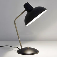 Cargar imagen en el visor de la galería, Lámpara sobremesa metal negro bronce Ø19x37,5 cm E14 - PGLS0016
