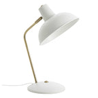 Lámpara sobremesa metal blanco bronce Ø19x37,5 cm E14 - PGLS0017
