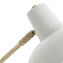 Cargar imagen en el visor de la galería, Lámpara sobremesa metal blanco bronce Ø19x37,5 cm E14 - PGLS0017
