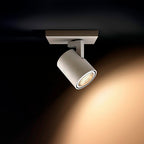 Foco sobrepuesto muro o techo aluminio blanco GU10 50W - PHFO0027