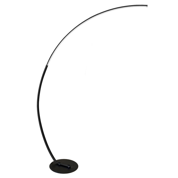 Lámpara de pie arco metal negro Ø32x95x1,69 cm LED 18W - RILP0021