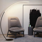 Lámpara de pie arco metal negro Ø32x95x1,69 cm LED 18W - RILP0021