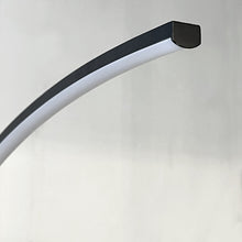 Cargar imagen en el visor de la galería, Lámpara de pie arco metal negro Ø32x95x1,69 cm LED 18W - RILP0021
