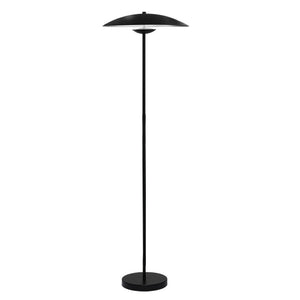 Lámpara de pie metal madera negro Ø45x1,64 LED 6W