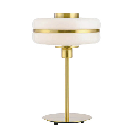 Lámpara sobremesa metal vidrio bronce Ø 30x55 cm E27 -RILS0005