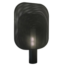 Cargar imagen en el visor de la galería, Lámpara sobremesa metal textil negro 29x48 cm E27
