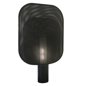 Lámpara sobremesa metal textil negro 29x48 cm E27
