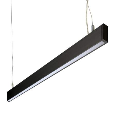 Lámpara colgante aluminio dimeable negro 1,20 cm LED 34W - SNLC0033