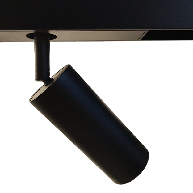 Foco metal negro para riel magnético 18x22 cm LED 10W 220V - TDFO0004