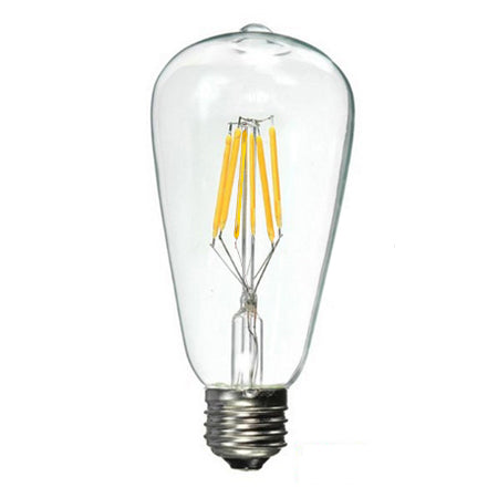 Ampolleta transparente vintage dimeable luz cálida LED 8W E27 - TOAM0002