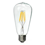 Ampolleta transparente vintage dimeable luz cálida LED 8W E27 - TOAM0002