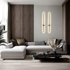 Apliqué metal negro luz indirecta 120 mt. LED 18W - TOAP0007