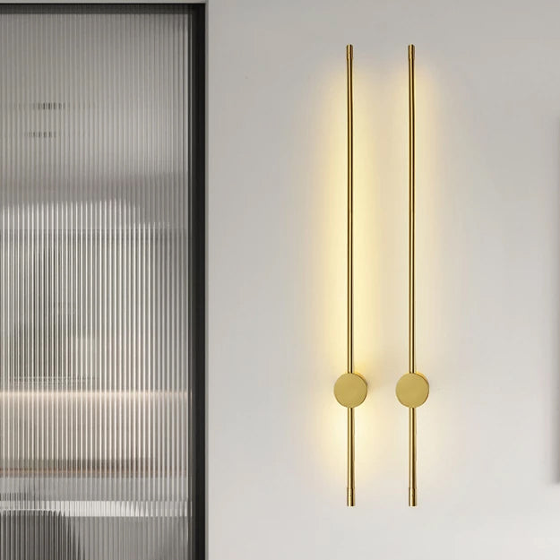 Apliqué metal bronce luz indirecta 100 cm LED 15W - TOAP0011