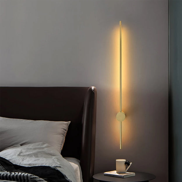Apliqué metal bronce luz indirecta 80 cm LED 12W - TOAP0012