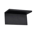 Apliqué metal negro luz indirecta 20 x 10 cm LED 12W - TOAP0025