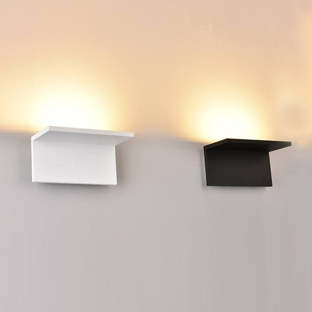 Apliqué metal negro luz indirecta 20 x 10 cm LED 12W - TOAP0025