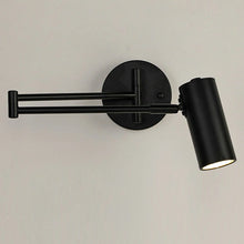Cargar imagen en el visor de la galería, Apliqué metal negro articulado Ø11,5 cm LED 5W - TOAP0035
