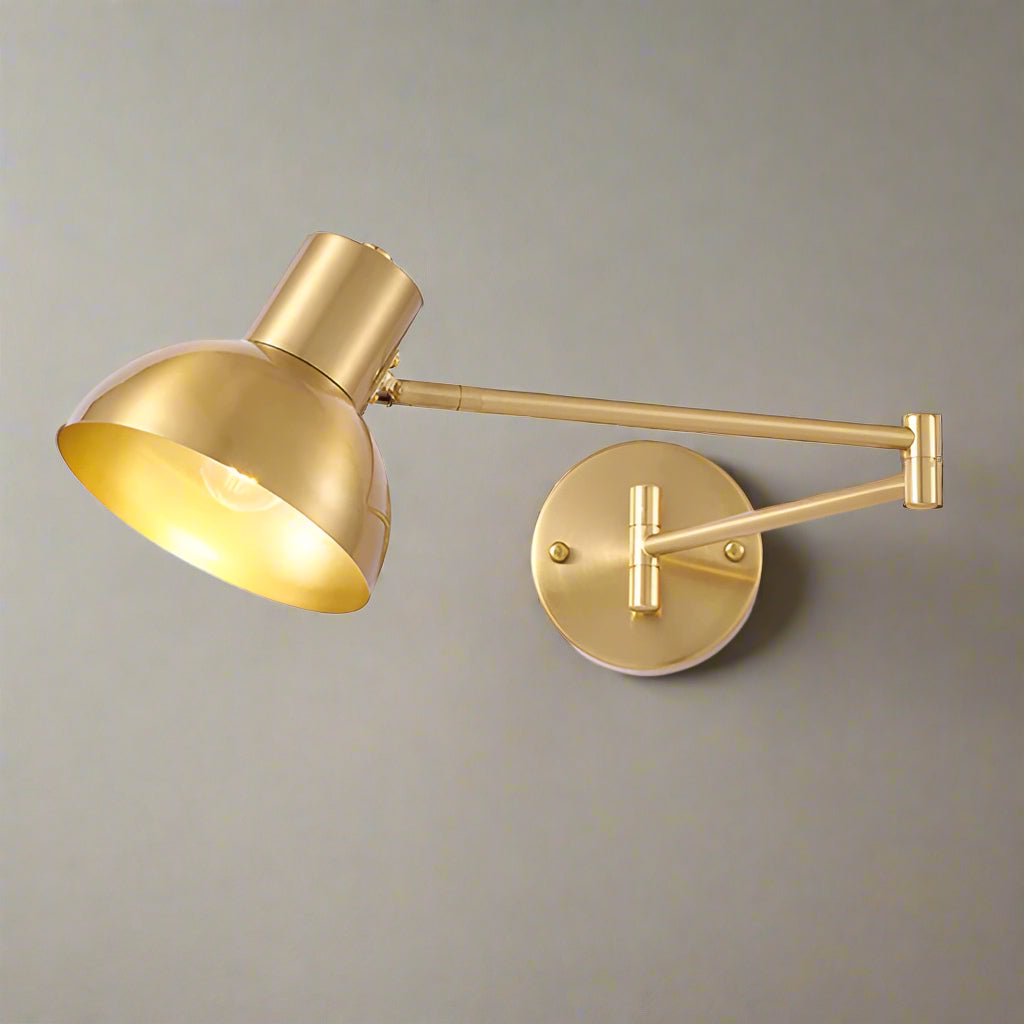 Apliqué metal dorado articulado E27 - TOAP0036