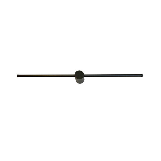 Apliqué lineal aluminio negro luz indirecta 80 cm LED - TOAP0041