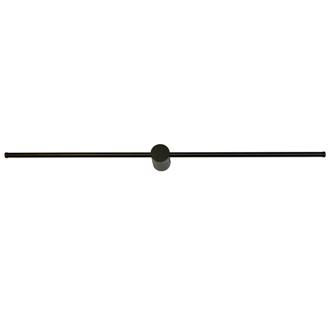 Apliqué lineal aluminio negro luz indirecta 1,40 mt. LED - TOAP0043