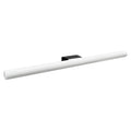 Apliqué tubo vidrio dimeable opal base negra Ø3x50 cm 7W - TOAP0046