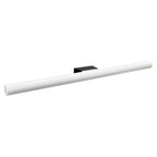 Apliqué tubo vidrio dimeable opal base negra Ø3x50 cm 7W - TOAP0046