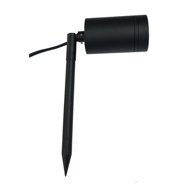 Estaca jardín metal negro IP65 Ø 6x24 cm GU10 - TOES0001