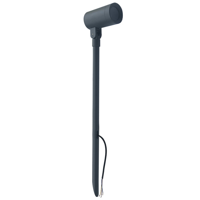 Estaca jardín metal gris IP65 Ø6,5x93 cm GU10 - TOES0004