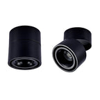 Foco sobrepuesto dimeable aluminio negro Ø 10 cm LED 12W - TOFO0005