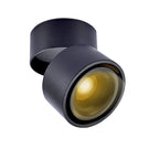 Foco sobrepuesto dimeable aluminio negro Ø 10 cm LED 12W - TOFO0005
