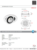 Foco embutido aluminio blanco Ø 7 cm LED 4W - TOFO0008