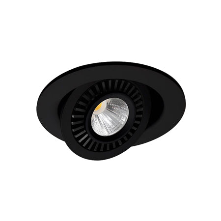 Foco embutido aluminio negro Ø 7 cm LED 4W - TOFO0009