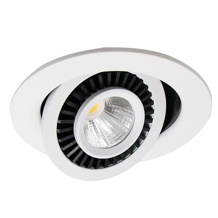 Foco embutido aluminio blanco Ø 9 cm LED 6W - TOFO0010