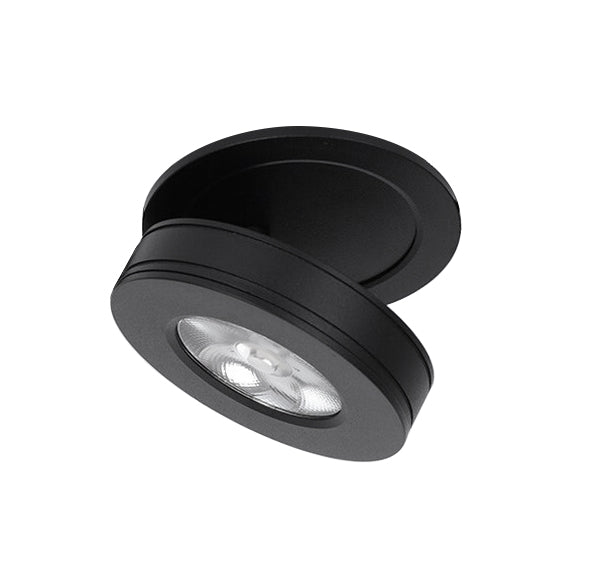 Foco embutido aluminio negro Ø 7,5 cm LED 4W - TOFO0015
