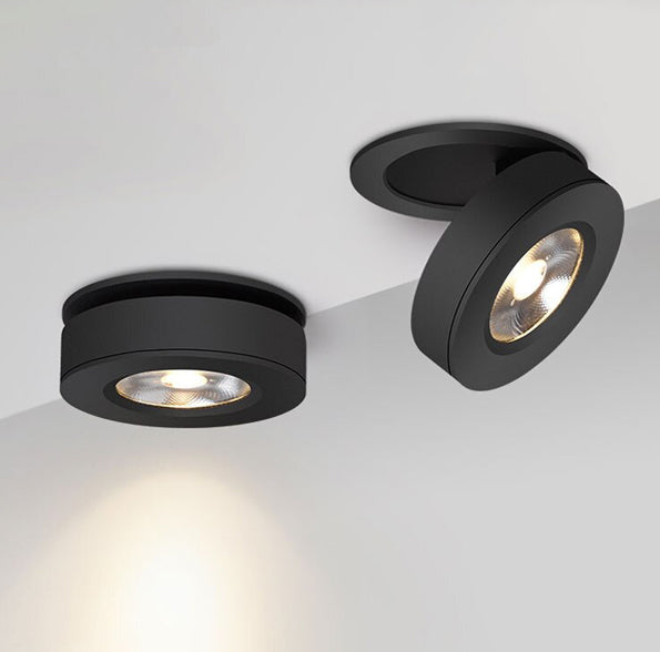 Foco embutido aluminio negro Ø 7,5 cm LED 4W - TOFO0015