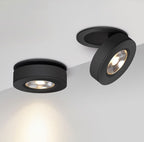 Foco embutido aluminio negro Ø 7,5 cm LED 4W - TOFO0015