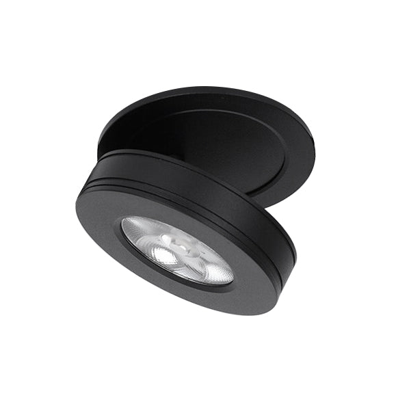 Foco embutido dimeable aluminio negro Ø 7,5 cm LED 4W - TOFO0015 –  Interlight Chile