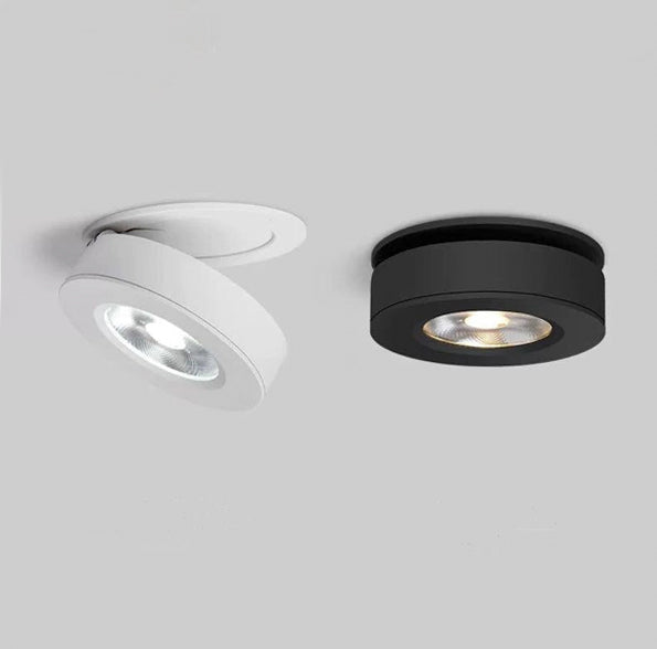 Foco embutido aluminio negro Ø 7,5 cm LED 4W - TOFO0015